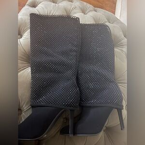 Elegant Black Women's Heeled Boots